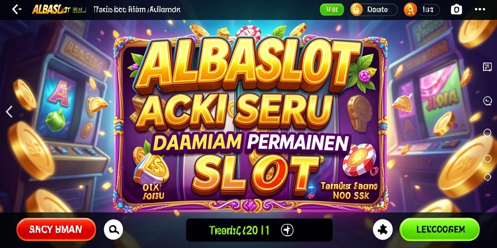 Tampilan gameplay ALBASLOT yang mendebarkan dan menarik.