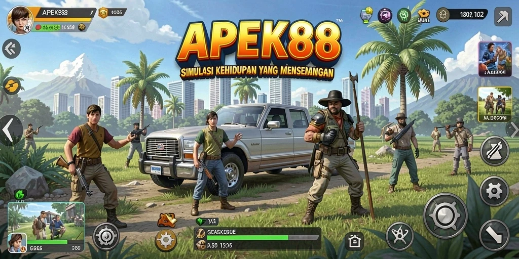 Tampilan gameplay APEK88 yang penuh warna dan menarik.