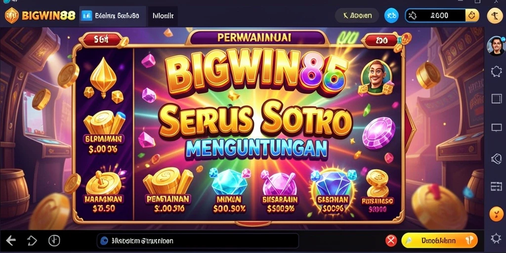 Screenshot gameplay slot BIGWIN88 menampilkan grafis menarik dan fitur bonus.