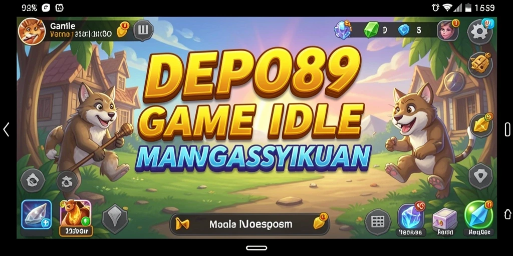 Tampilan gameplay DEPO89 yang menggembirakan dan penuh warna.