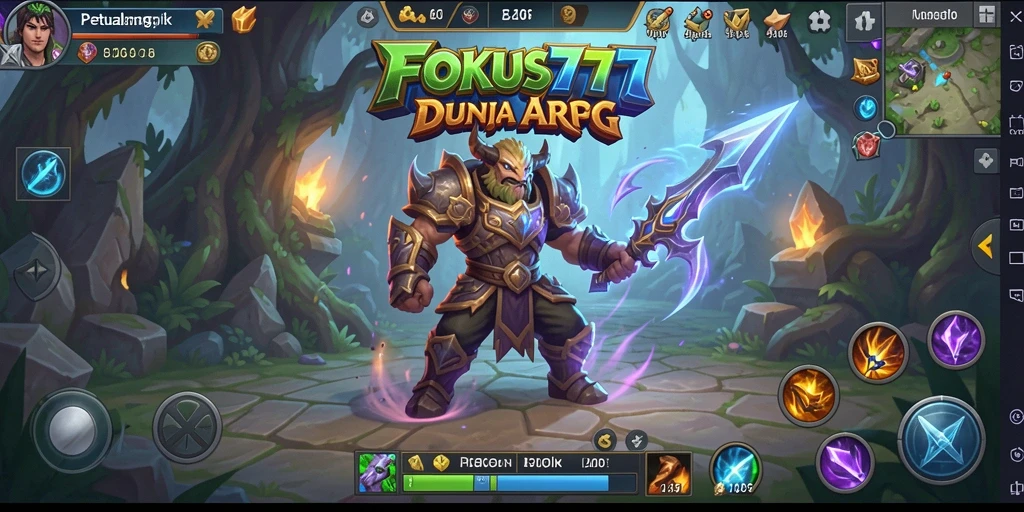 Screenshot FOKUS777 menampilkan aksi pertarungan yang intens dalam dunia ARPG.