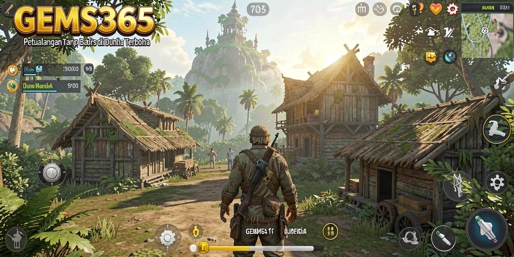 Gameplay GEMS365 yang menakjubkan di dunia terbuka.