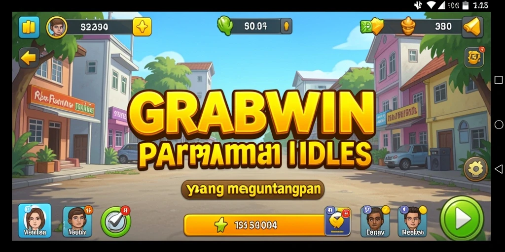 Tampilan menarik dari gameplay Idle GRABWIN yang memikat pengguna.