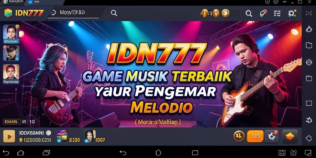 Tampilan gameplay IDN777 yang penuh warna dan interaktif.