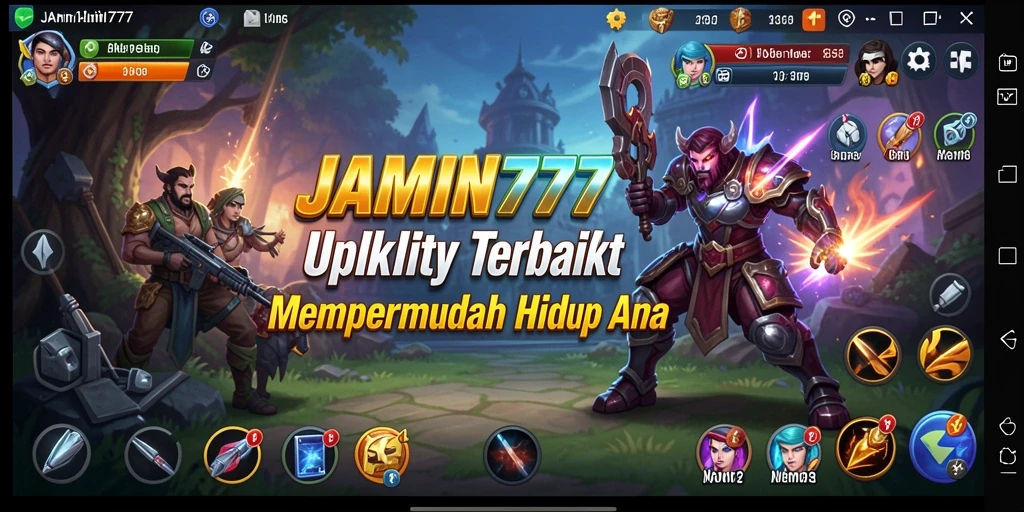 Tampilan utama aplikasi JAMIN777 dengan antarmuka intuitif.
