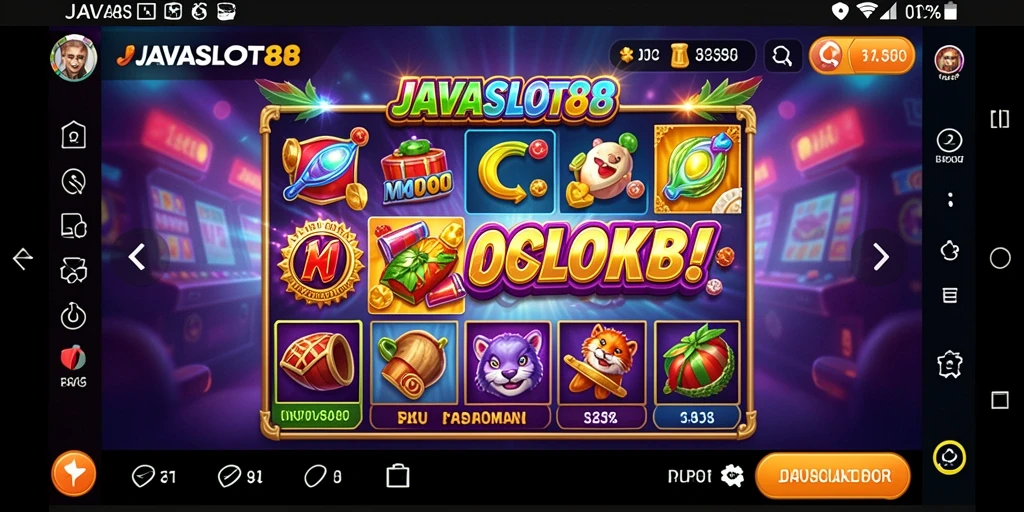 Tampilan menarik dari gameplay slot JAVASLOT88
