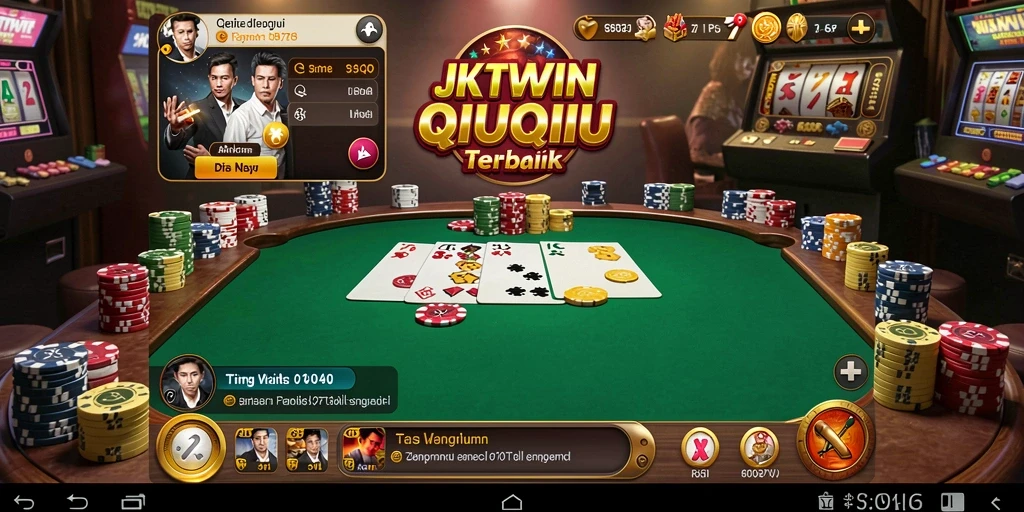 Tampilan gameplay QiuQiu yang menarik di JKTWIN.