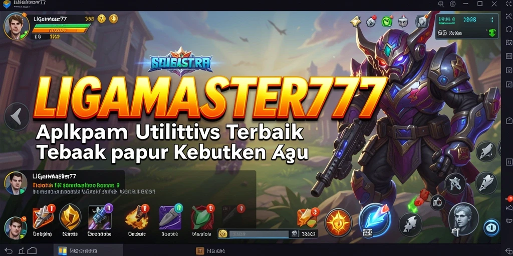 Tampilan utama LIGAMASTER77 yang mengedepankan fungsi utilitas.