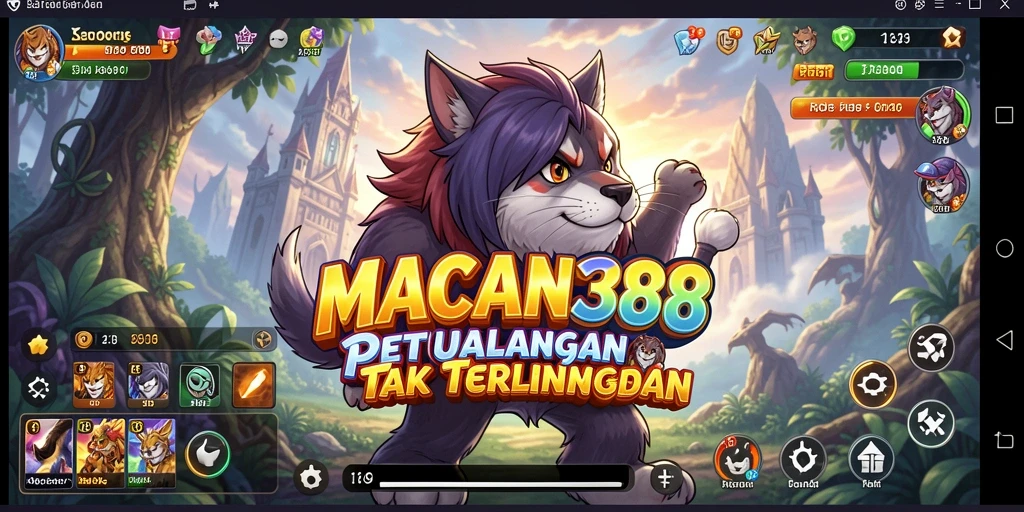 Tampilan gameplay yang penuh aksi dari MACAN388.