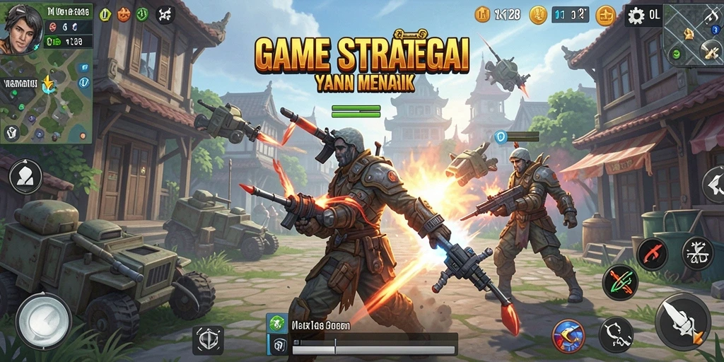 Screenshot menunjukkan gameplay seru dari OLX128.