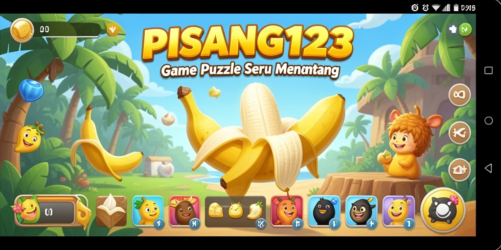 Tampilan Gameplay PISANG123 yang seru dan menantang.
