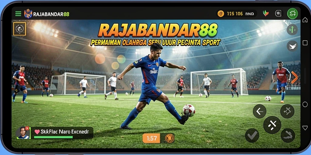 Tangkapan layar permainan RAJABANDAR88 menampilkan aksi olahraga yang menarik.