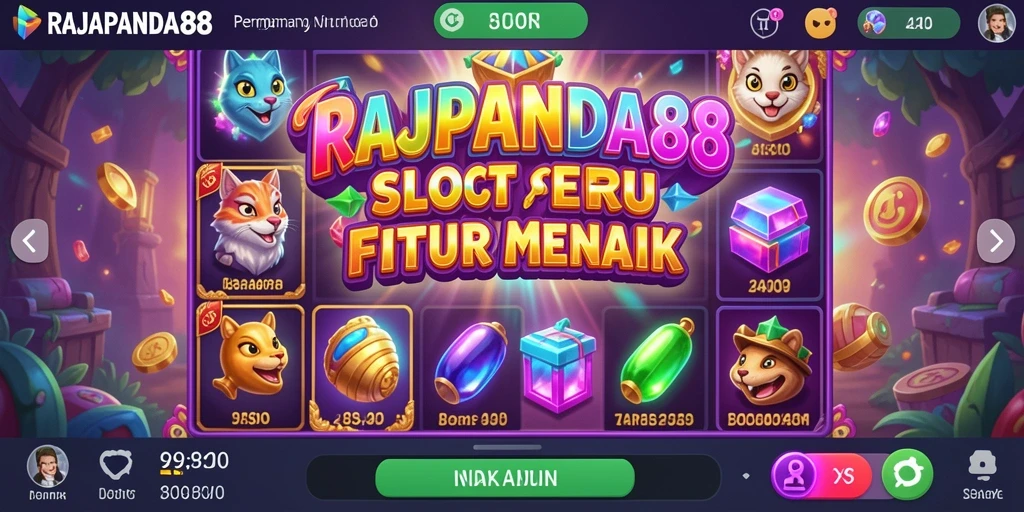 Tampilan gameplay RAJAPANDA88 dengan fitur slot menarik.