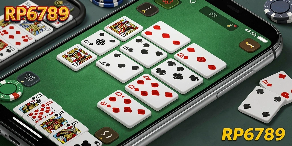 Screenshot gameplay RP6789 menunjukkan permainan Domino yang seru dan kompetitif.