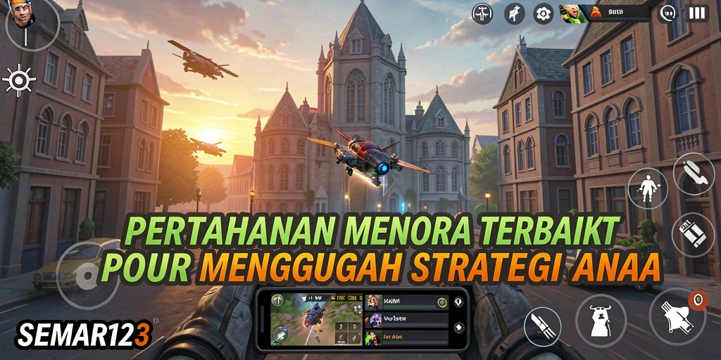 Tampilan gameplay SEMAR123 yang menegangkan dalam pertahanan menara.