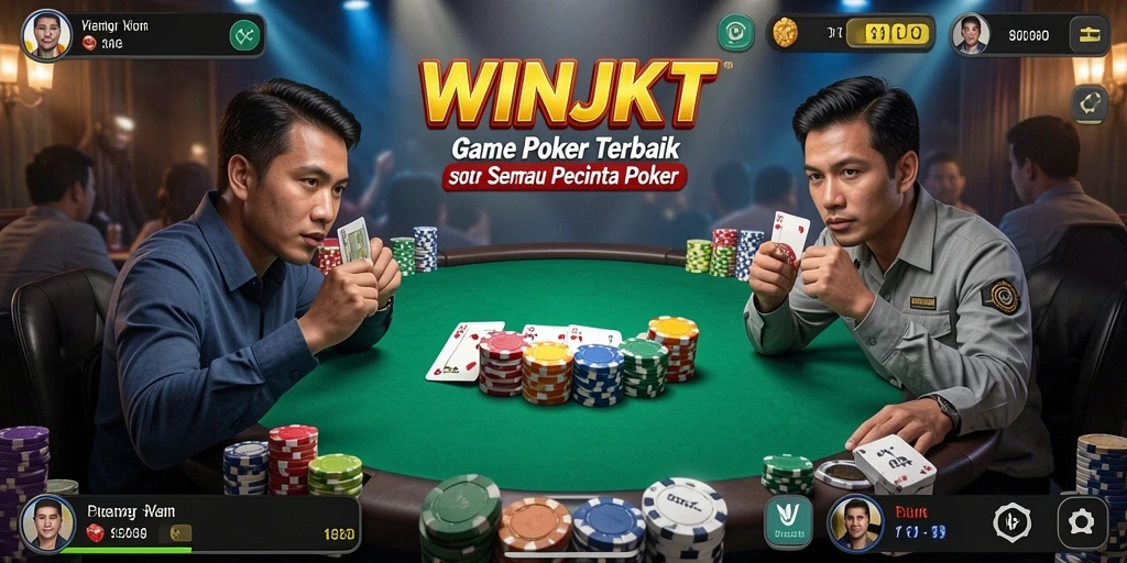 Gameplay WINJKT yang seru dan interaktif di Poker.