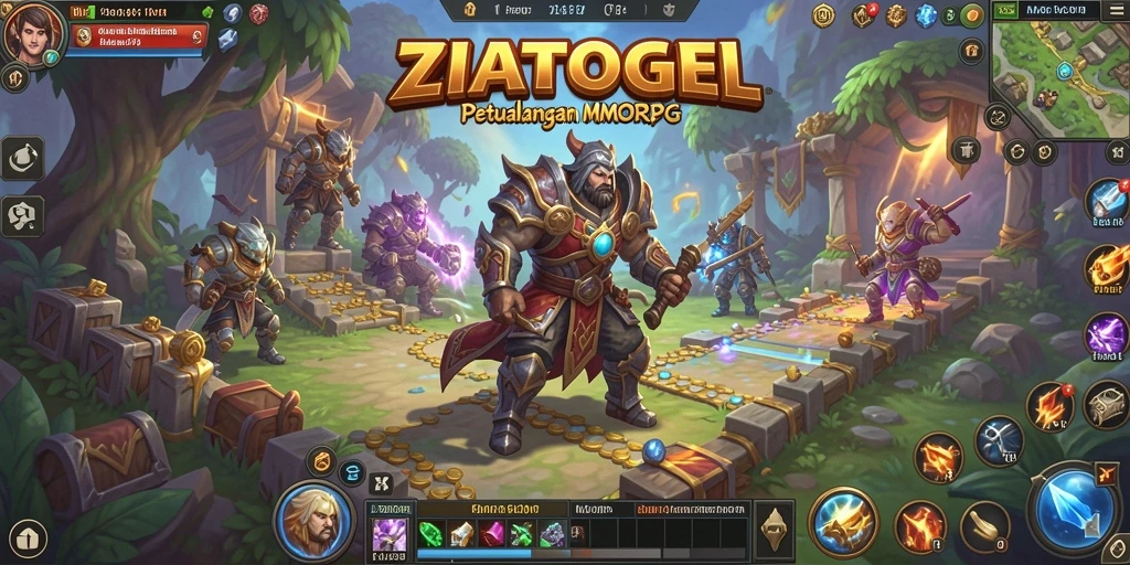 Tampilan gameplay seru ZIATOGEL dalam dunia MMORPG.